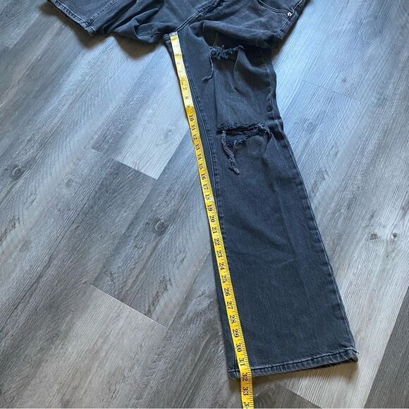 Urban Outfitters BDG Jeans High Rise Flare Black Distressed 28 - Picture 9 of 12